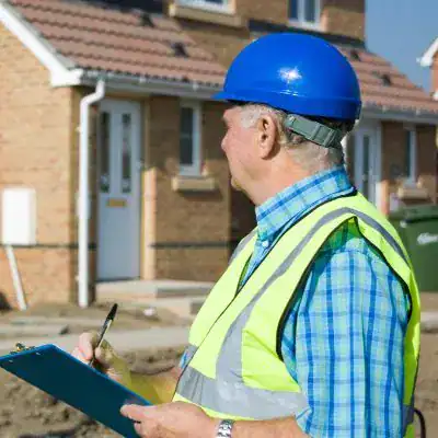 What is the minimum distance between 2 houses? 3 image of surveyor at Faulkner Party wall surveyors England : Minimum Distance between two houses England