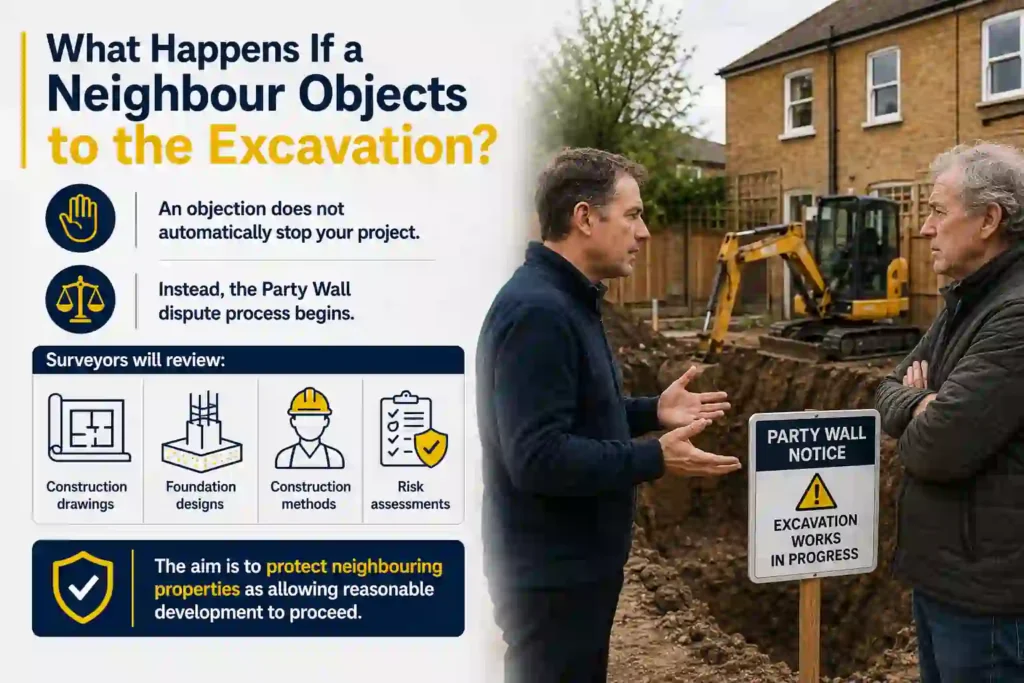 The Complete Guide to Section 6 Excavation Notices 3 What Happens If a Neighbour Objects to the Excavation England